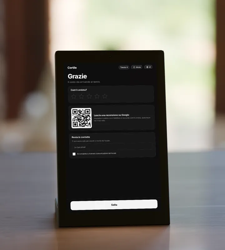 Display al tavolo: La recensione, chiesta a tutti