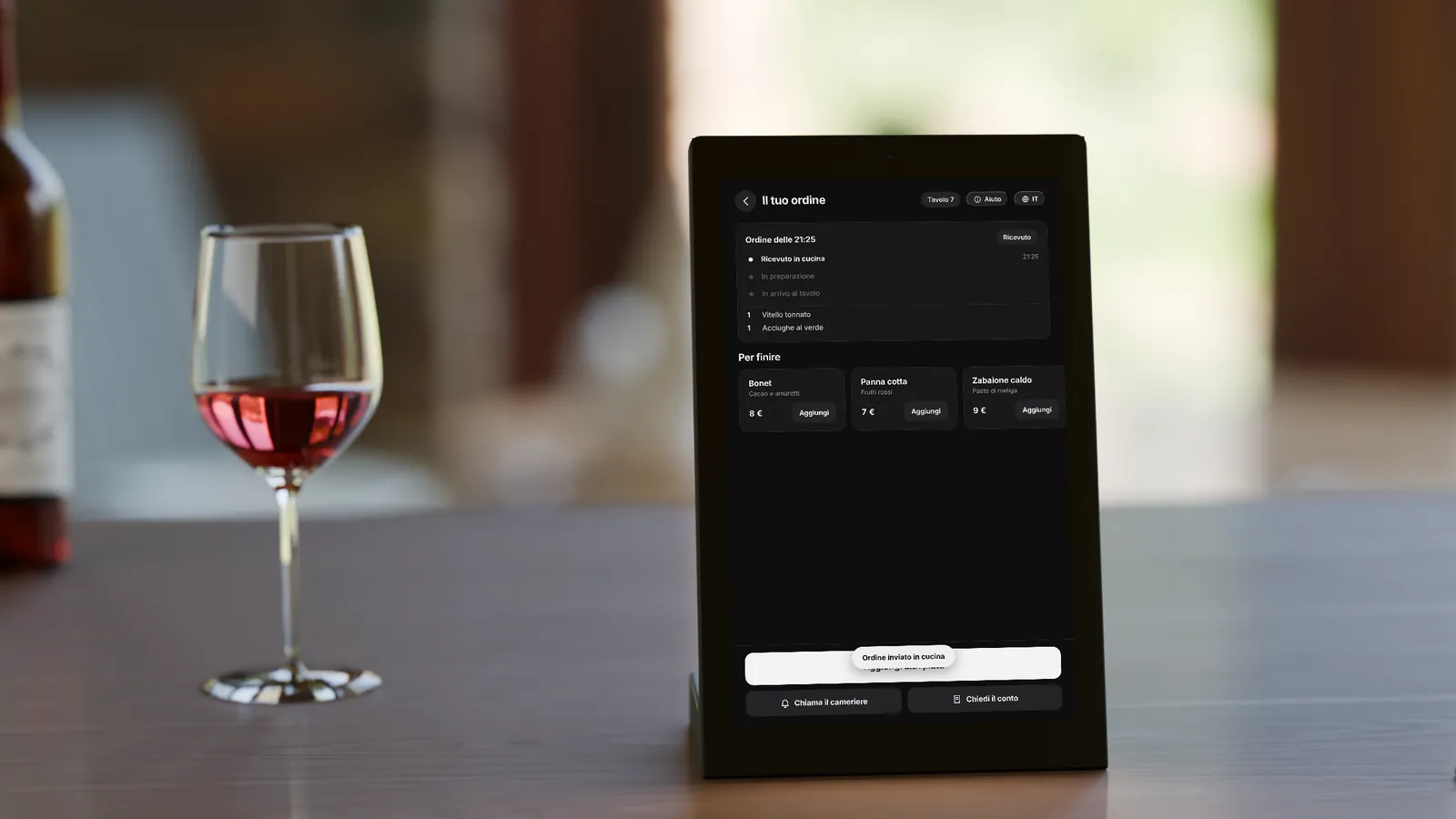 Display al tavolo: L’ordine in cucina